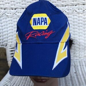 NAPA Racing Cap Michael Waltrip Racing Blue Cap with Yellow Trim